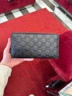 GUCCI Signature Long Wallet | 古馳 拉鏈長銀包 (黑色) - LondonKelly 英國名牌代購