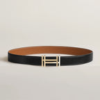 HERMES Men's H Au Carre Belt Buckle & Reversible Leather Strap | 愛馬仕 男仕雙面皮帶 (32MM/ 多色)