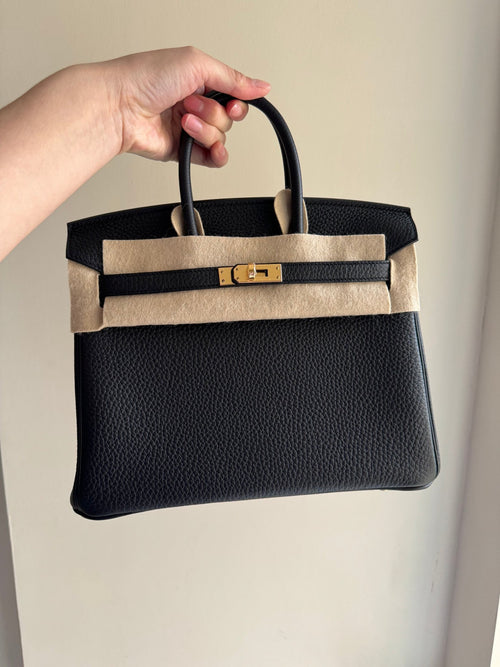 HERMES Birkin 25 Noir Togo GHW | 愛馬仕 B25 黑色金扣 內縫手袋 (黑色) - LondonKelly 英國名牌代購