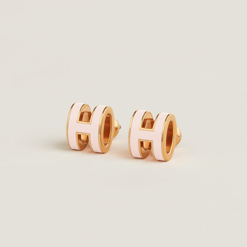 HERMES Gold Mini Pop H Earrings | 愛馬仕 耳環 (多色/金色) - LondonKelly 英國名牌代購