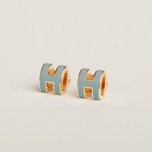 HERMES Gold Mini Pop H Earrings | 愛馬仕 耳環 (多色/金色) - LondonKelly 英國名牌代購