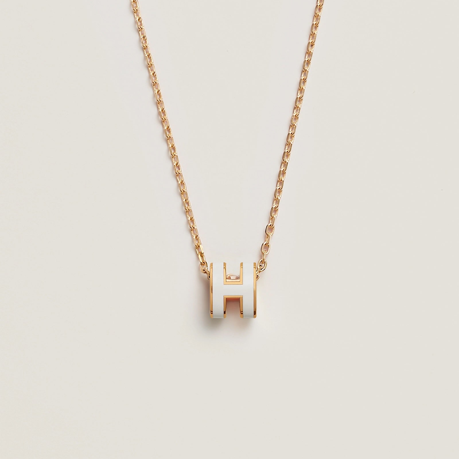 HERMES Gold Pop H Necklace Metal(Mini/Many) | LONDONKELLY