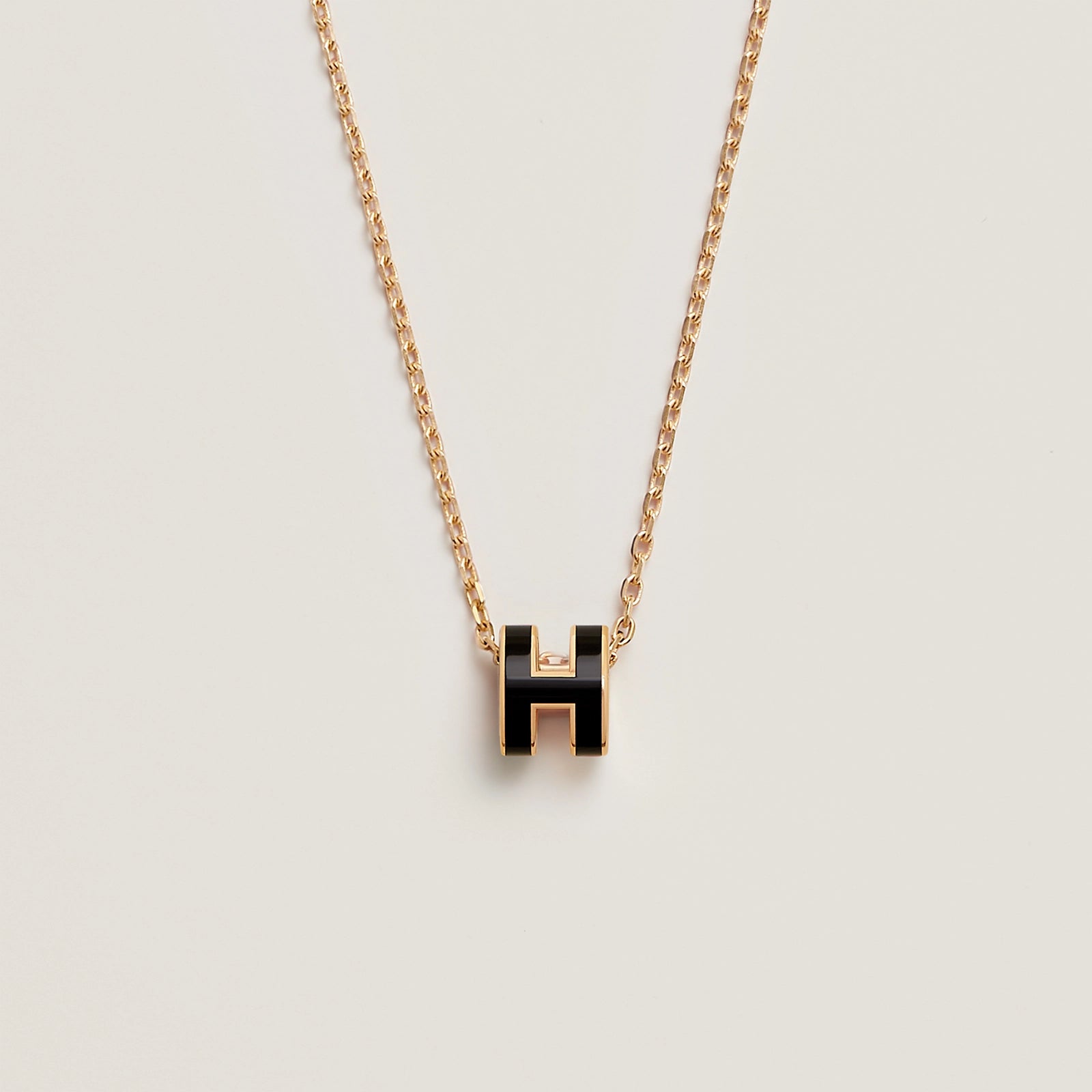 HERMES Gold Pop H Necklace Metal(Mini/Many) | LONDONKELLY