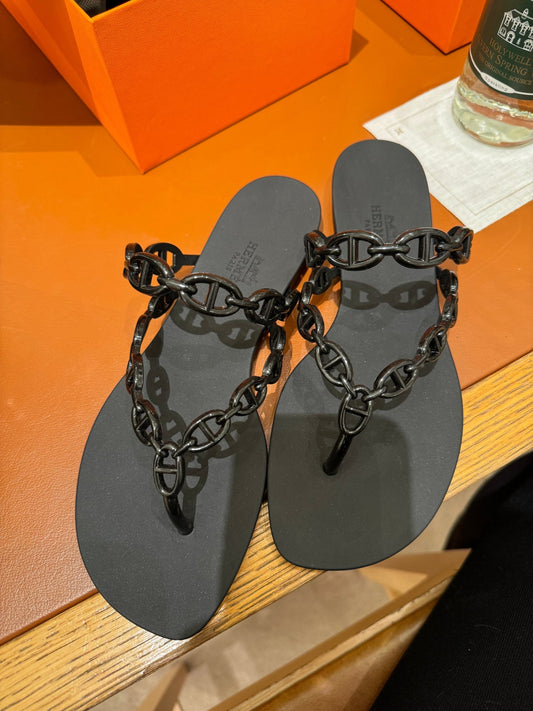 HERMES Island sandal | 愛馬仕 拖鞋 (黑色) - LondonKelly 英國名牌代購