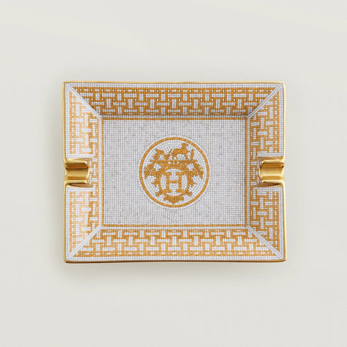 HERMES Mosaique au 24 gold Ashtray | 愛馬仕 煙灰缸 (金色) - LondonKelly 英國名牌代購