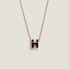 HERMES Rose Gold Mini Pop H Necklace | 愛馬仕 玫瑰金頸鏈 (多色) - LondonKelly 英國名牌代購