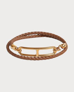 HERMES Roulis Double Tour Bracelet | 愛馬仕 手帶 (Gold/金色)