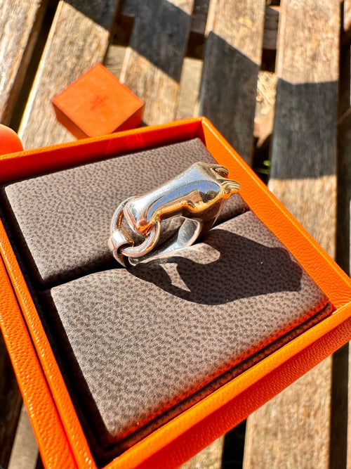HERMES Small Galop Ring | 愛馬仕 戒指 (細碼/銀色) - LondonKelly 英國名牌代購