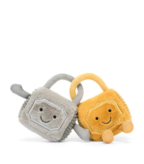 JELLYCAT Amusable Love Locks | 愛情鎖公仔 (10CM/灰金色) - LondonKelly 英國名牌代購