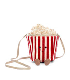 JELLYCAT Amuseable Popcorn Bag | 爆米花袋手袋 (19CM/紅白色) - LondonKelly 英國名牌代購