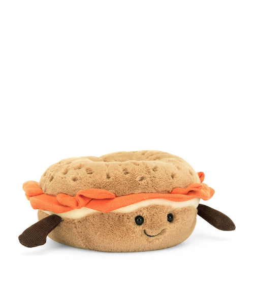 JELLYCAT Amuseables Bagel | 百吉餅公仔 (14CM/啡色) - LondonKelly 英國名牌代購