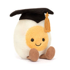 JELLYCAT Amuseables Boiled Egg Graduation | 畢業蛋 (白色) - LondonKelly 英國名牌代購