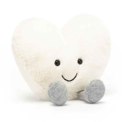 JELLYCAT Amuseables Cream Heart | 愛心公仔 (白色) - LondonKelly 英國名牌代購