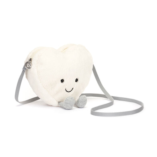 JELLYCAT Amuseables Cream Heart Bag | 愛心公仔手袋 (白色) - LondonKelly 英國名牌代購