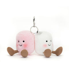 JELLYCAT Amuseables Pair Of Marshmallows Bag Charm | 棉花糖手袋掛飾 (白色) - LondonKelly 英國名牌代購