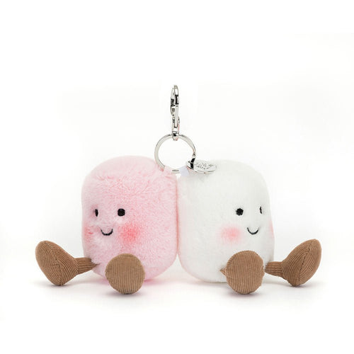 JELLYCAT Amuseables Pair Of Marshmallows Bag Charm | 棉花糖手袋掛飾 (白色) - LondonKelly 英國名牌代購