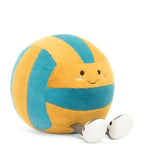 JELLYCAT Amuseables Sports Beach Volley | 運動沙灘排球公仔 (22CM/藍黃色) - LondonKelly 英國名牌代購