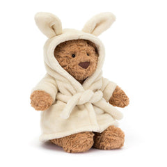 JELLYCAT Bartholomew Bear Bathrobe | 巴塞洛繆熊浴袍公仔 (啡色) - LondonKelly 英國名牌代購