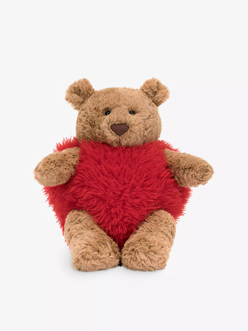 JELLYCAT Bartholomew Bear 'heartthrob' 26CM | 愛心巴塞洛繆熊 (紅色) - LondonKelly 英國名牌代購