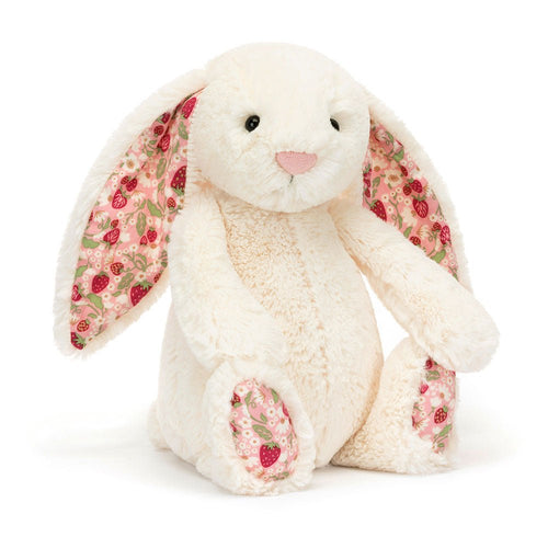 JELLYCAT Blossom Cream Bunny 'Berry' | 花朵奶油兔子“漿果” (白色) - LondonKelly 英國名牌代購