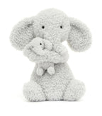 JELLYCAT Huddles Grey Elephant | 抱抱大象 (26CM/灰色) - LondonKelly 英國名牌代購