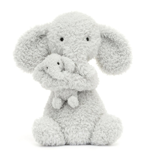 JELLYCAT Huddles Grey Elephant | 抱抱大象 (26CM/灰色) - LondonKelly 英國名牌代購