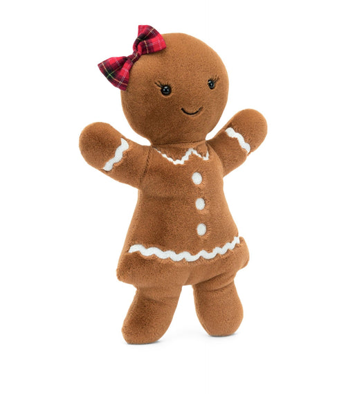 JELLYCAT Large Jolly Gingerbread Ruby | 薑餅人公仔 (33CM/啡色) - LondonKelly 英國名牌代購