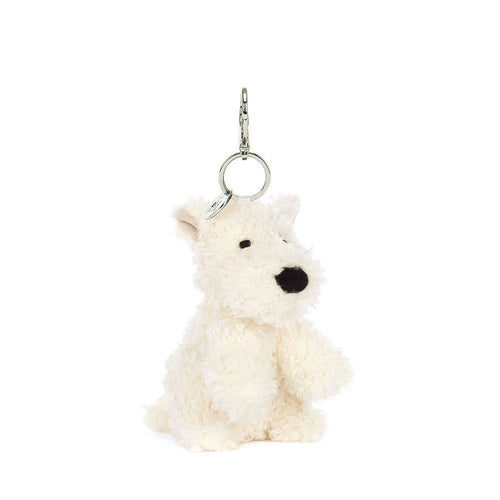 JELLYCAT Munro Scottie Dog Bag Charm | 狗仔掛飾 (白色) - LondonKelly 英國名牌代購