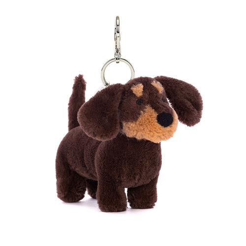 JELLYCAT Otto Sausage Dog Bag Charm | 奧托香腸狗手袋吊飾 (啡色) - LondonKelly 英國名牌代購