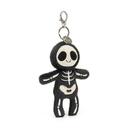 JELLYCAT Skeleton Bob Bag Charm | 骷髏 Bob 包飾 (黑白色) - LondonKelly 英國名牌代購