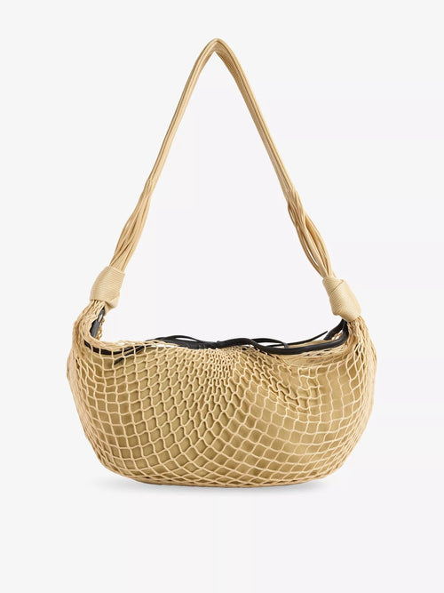 LEMAIRE Croissant Filt Woven and Leather Shoulder Bag | 羊毛編織皮革單肩包 (米色) - LondonKelly 英國名牌代購