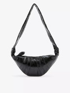 LEMAIRE Croissant Small Coated - Cotton Cross - Body Bag | 牛角包手袋 (細碼/黑色) - LondonKelly 英國名牌代購