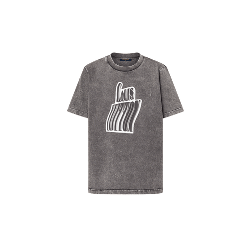 LOUIS VUITTON 1AFFE8 Graphic LV Signature T-Shirt | 路易威登 短袖上衣 (灰色) - LondonKelly 英國名牌代購