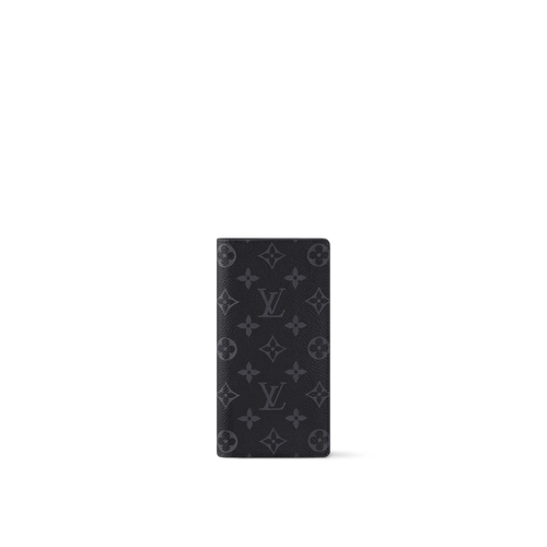 LOUIS VUITTON M61697 Men's Brazza Wallet Monogram Eclipse | 路易威登 男仕長銀包 (黑色)