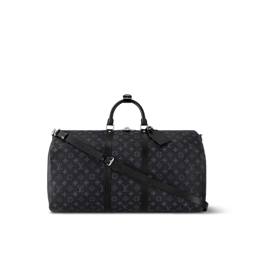 LOUIS VUITTON M40605 Men's Keepall Bandouliere 55 | 路易威登 男仕旅行袋 (黑色)