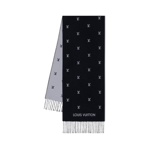 LOUIS VUITTON M77269 LV Blason Scarf | 路易威登 頸巾 (Black)