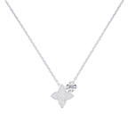 LOUIS VUITTON Q03000 LV Diamonds Double Pendant, Round Brilliant Cut | 路易威登 頸鏈 (銀色) 