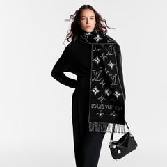 LOUIS VUITTON M78159 Essential Shine Scarf | 路易威登 頸巾 (多色) - LondonKelly 英國名牌代購 Noir