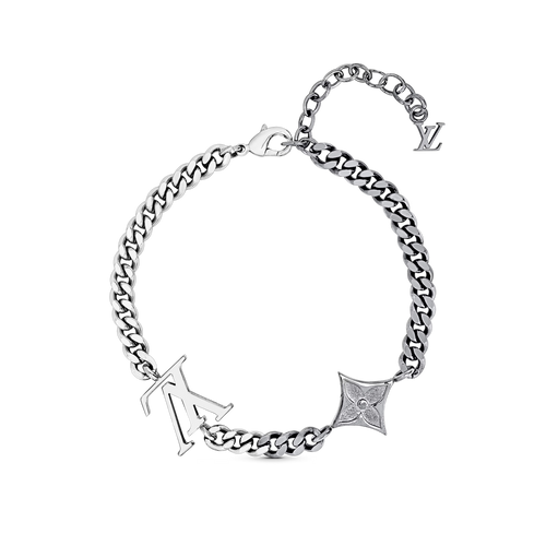 LOUIS VUITTON M00508 Men's LV Instinct Bracelet | 路易威登 男仕手鏈 (銀色)