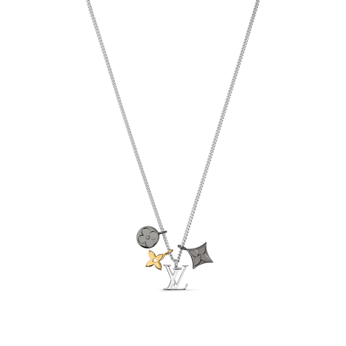 LOUIS VUITTON M00521 Men's LV Instinct Pendant | 路易威登 男仕頸鏈 (銀色)