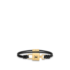 LOUIS VUITTON M8139E LV Padlock Bracelet | 路易威登 手帶 (Black)