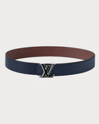 LOUIS VUITTON M0027Q LV Tilt 40mm Reversible Belt | 路易威登 男仕皮帶 (深藍/啡色) - LONDONKELLY 英國名牌代購