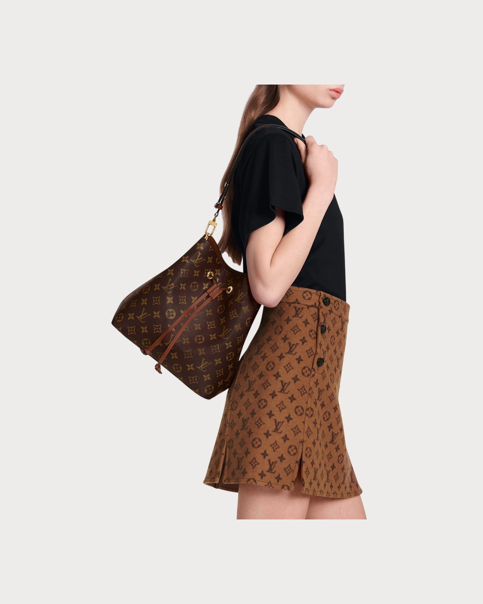 LOUIS VUITTON M44022 NeoNoe Bucket Bag Monogram Coated Canvas(3