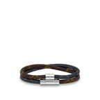 LOUIS VUITTON M8154E Keep It Double Leather Bracelet | 路易威登 男仕手帶 (啡色) - LondonKelly 英國名牌代購