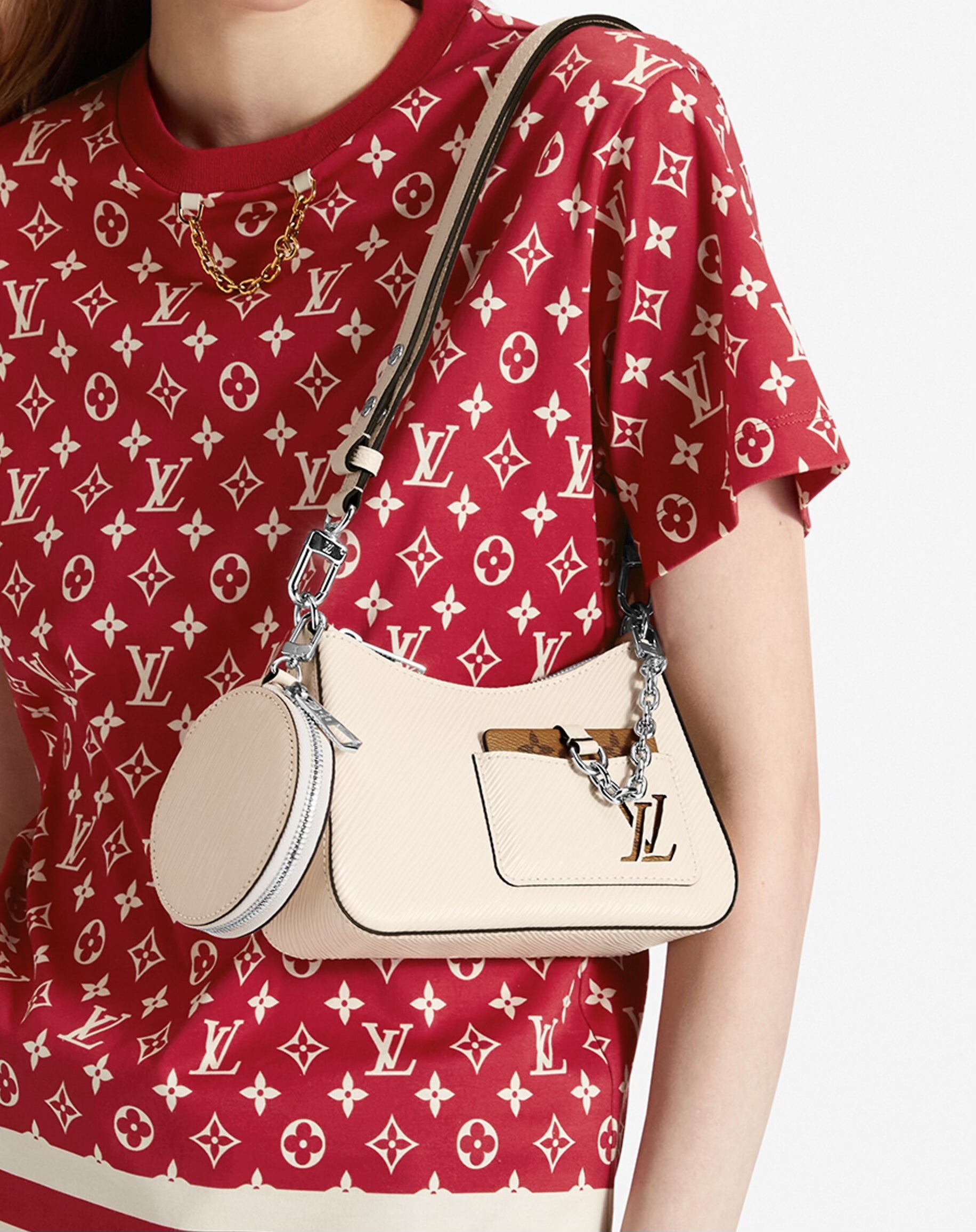 【ルイヴィトン・Louis Vuitton 】Marellini Bag M20998 The M20998 Marellini handbag is made of Louis Vuitton's