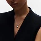 LOUIS VUITTON Q93559 Silver Lockit Pendant, Sterling Silver | 路易威登 頸鏈 (銀色)