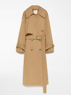 MAX MARA Oversized Water-Repellent Cotton Trench Coat | 麥絲瑪拉 大衣 (啡色) - LondonKelly 英國名牌代購