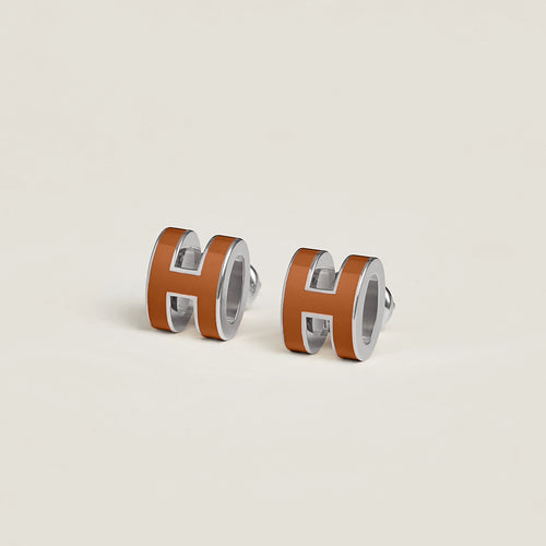 HERMES Silver Mini Pop H Earrings | 愛馬仕 耳環 (New Gold)