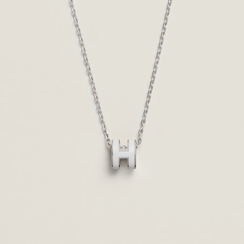 HERMES Mini Pop H Necklace | 愛馬仕 頸鏈 (迷你/白色/Blanc)