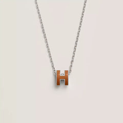 HERMES Silver Mini Pop H Pendant | 愛馬仕 頸鏈 (New Gold)